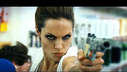 angelina jolie tattoos in wanted. angelina jolie tattoos wanted.